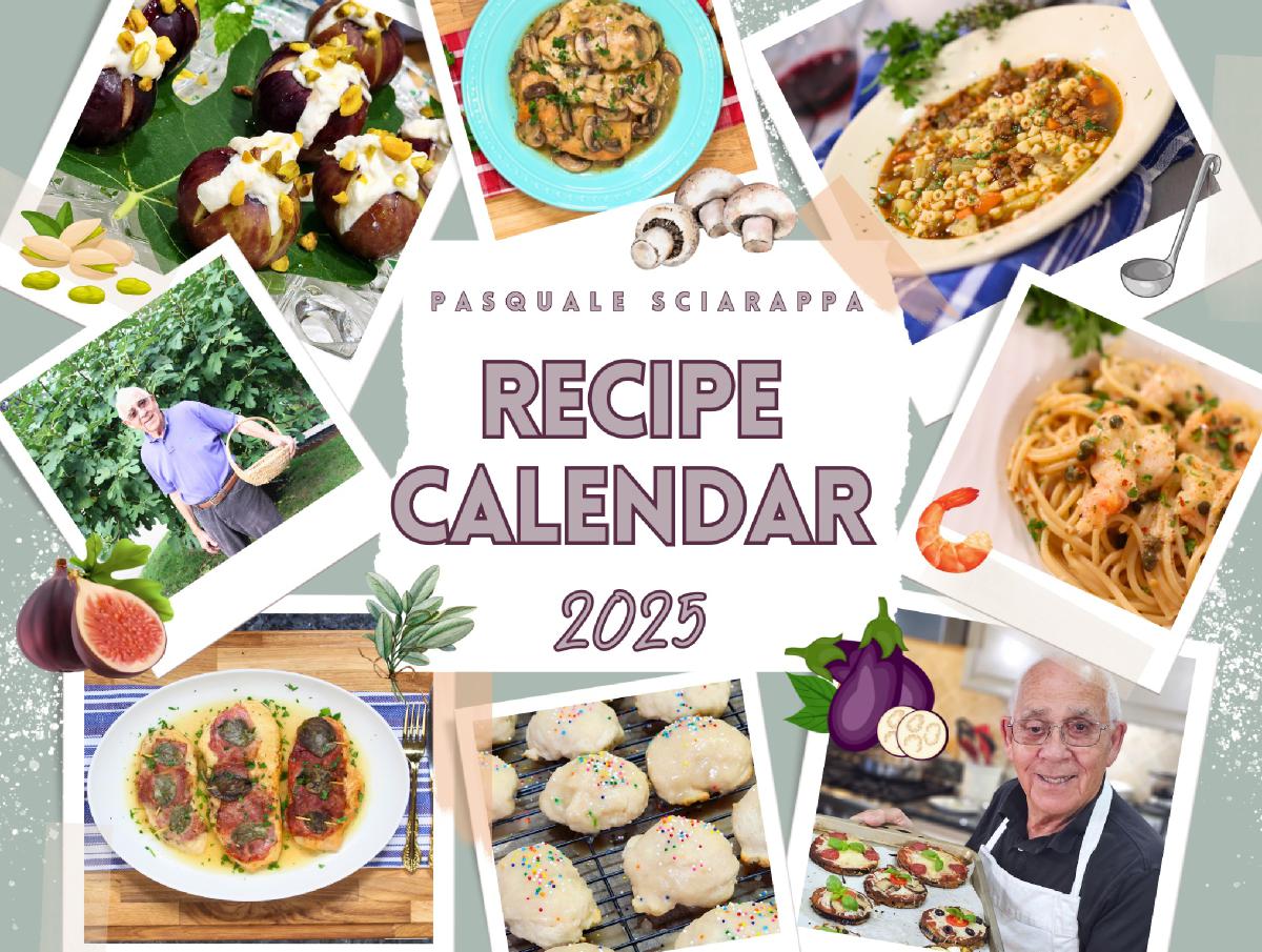 Pasquale Sciarappa 2025 EDITION Recipe Calendar